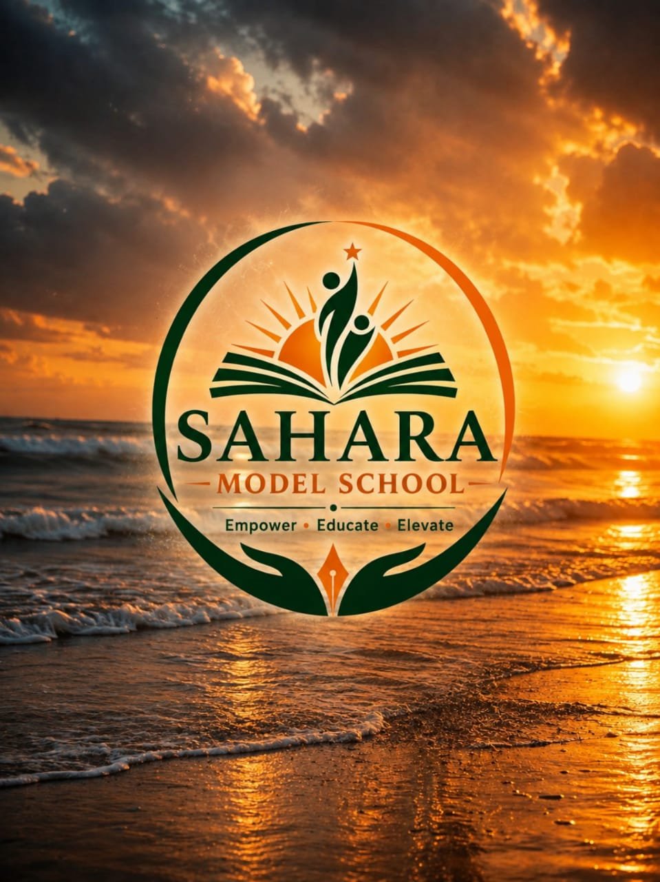 Sahara Model School Logo